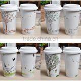 Custom Ceramic Coffee Mug With Silicone Lid thumbnail-4