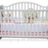 European Style New Born Baby Bed, Wooden Baby Crib Multifunction Baby Crib Bed With Drawer thumbnail-2
