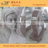 China Granite Monuments Carved Angel Upright Headstone Cemetery Headstone thumbnail-1