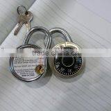 Round Combination Locks With Key thumbnail-1