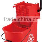 Heavy Delux Public-use Plastic Mop Bucket With Wringer thumbnail-5