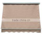 6-Feet Drop Arm Manual Retractable Brown Window Awning thumbnail-2