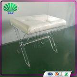 2017 New Style Acrylic Dressing Room Stool Modern Lucite Shop Mall Leisure Stool Living Room Ottomans thumbnail-1