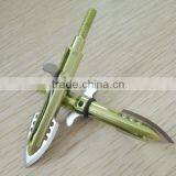 Archery Olive Green Arrow Broadheads,arrowheads for Hunting thumbnail-1