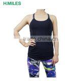 Black Gym Fitness Sport Spaghetti Strap Tank Top Vest Singlet for Running Training thumbnail-1