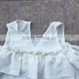 Women Flower Trimming Light Yellow T-shirt Factory Closeouts thumbnail-4