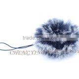 CX-A-54G Mobile Phone Straps Women Rex Rabbit Fur Cell Phone Charm thumbnail-1