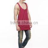 Mens Longline Ditsy Print Mesh Tank Top Wholesale thumbnail-4