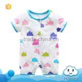SR-268G New Born Baby Wear Pajama Clothes Romper 2017 no Brand Clothing Romper Suit Full Cloud Printed Infants Toddler Jumpsuit