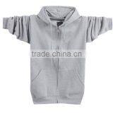 Zipper Plus Bonnet Blouses Male and Fat Plus-size Cardigan Fleece Men With Hood Long Fatty Sport Coats thumbnail-2