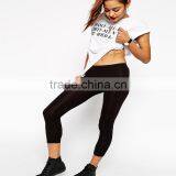 Sexy Women Basic Cropped Slimming Leggings Fitness Pants Wholesale thumbnail-4