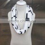 2017NEW Womens Girls Soft Jersey Knit Zig Zag Chevron Infinity Scarf Scarves thumbnail-2