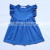 Beautiful Girls Tunic Pants Outfits Hot Sale Cute Bunny Floral Pants Wholesale Cotton Knit Tunic Girls Ruffle Pearls Set thumbnail-2