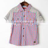 Summer Cotton Knit Boys Wear Short Sleeve Children Clothing Kids Shirt Pattern of 2 3 4 5 6 7 8 9 10 Years Old thumbnail-3