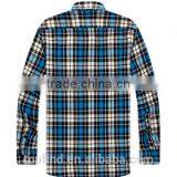 Mens Custom Flannel Shirts Checks Plaid Casual Shirts for Man Wholesale thumbnail-2