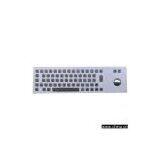 65-Key Metal PC Keyboard With Trackball for Internet Kiosk Access thumbnail-1