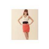 Ready Stock,Korean Fashion Style Top Sale V-necked Spliced Slimming Tank Dress thumbnail-1