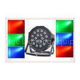 Plastic 1W / 3W*18Bulbs Brightness LED Flat Par Lights For Family Party