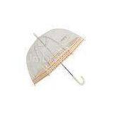 Cute Deep Dome Kids Rain Umbrellas Clear PVC , Custom Printed Umbrella thumbnail-1