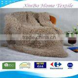 Polar Fleece Airline Blanket With Frizzle Fleece thumbnail-1