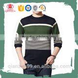 Cheap Custom Long Sleeve Men Striped 60% Cotton 40% Polyester T-shirts Printing thumbnail-2