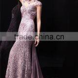 2017 Real Photo Evening Dress Modern Beaded V- Neck Lace Prom Gown Evening Dress As1 thumbnail-2