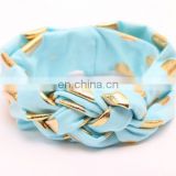 Gold Top Knot Baby Headband Sailors Knot Headwrap Twisted Headband For Baby Topknot