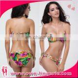 Mature ladies printing bikini summmer swimwear bikini