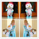 HI CE Wonderful Snowman Plush Toy for Kids,snowman With Cute Hat and Craft for Christmas Festival thumbnail-1