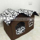 Brown Coffee Protable Pet Cat Dog Bed Mat Nest for Small Alimals thumbnail-3
