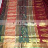 Wedding Dress Women's Dress Indian Saree Zari Work Pallu Silk Sari thumbnail-3