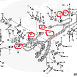 Двигатель Cummins QSC8.3 Трубка подачи топлива инжектора 3944690 3944694 3944688 3944692 3944696 thumbnail-2