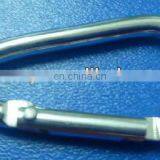 Silver Cheap Stainless Steel Aluminum Carabiner Hook for Promotion