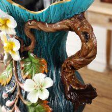 Nordic Retro Color Paint Modern Creative Chinese Ceramic Plant Vase For Coffee Shop Decor thumbnail-4