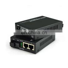 Ethernet 4 Port RJ45 Single Fiber 10/100/1000M Fiber Industrial Media Converter SFP thumbnail-2