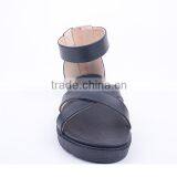 Back Zipper New Model Comfort Woman Fashion Summer Flat Ankle Sandals thumbnail-3