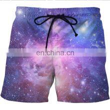 Hot Sales Men Custom Purple Digital Clearly Printed Men Summer Beach Swim Shorts thumbnail-3