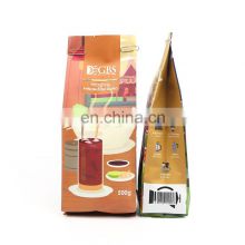 500g 1kg Coffee package moisture proof airtight craft paper bag custom customized flat bottom coffee bean bags