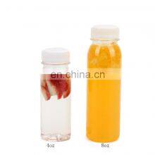 Reusable Clear Disposable Plastic Empty Bottle Milk Containers With White Tamper Evident Caps thumbnail-1
