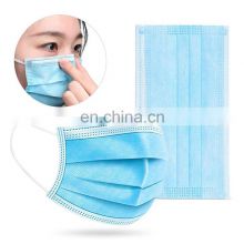 2022 Hot Sale Nonwoven Disposable 3ply Earloop Face Mask Meltblown Mask Face
