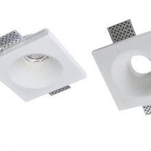 Square Recessed Gypsum GU10 LED Down Lights thumbnail-2