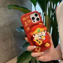 Cartoon Master Silicone Stand Mobile Phone Case Fall Protection Case for Mobile Phone 11 12 13 14 15Pro Max thumbnail-5
