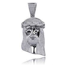 Hip Hop AAA CZ Zircon Stone Paved Bling Iced Out Big JESUS Piece Pendants Necklace for Men Rapper Jewelry Gold Color thumbnail-5