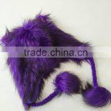 Faux Fur Hat Earflap Hat Girl Fashion Winter Hat thumbnail-2