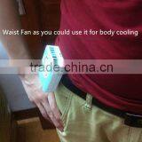 USB mini waist fan with power bank