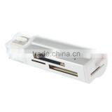 Portable Universal Mini All in One USB 2.0 Multi Memory Card Reader for TF M2 MMC MS Pro Duo White Wholesale thumbnail-3