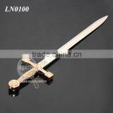 Sword Shape Customized Souvenirs Zinc Alloy Silver Color Metal Sword Letter Opener thumbnail-2