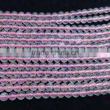 Nautral Polish Madagascar Clear Pink Rose Quartz Round Beads For Jewelry thumbnail-4