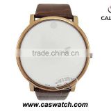 Promotion brand watch with PU leather and Japan movement