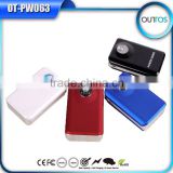 High quality dual usb outputs portable power bank 6600mAh for cellphone